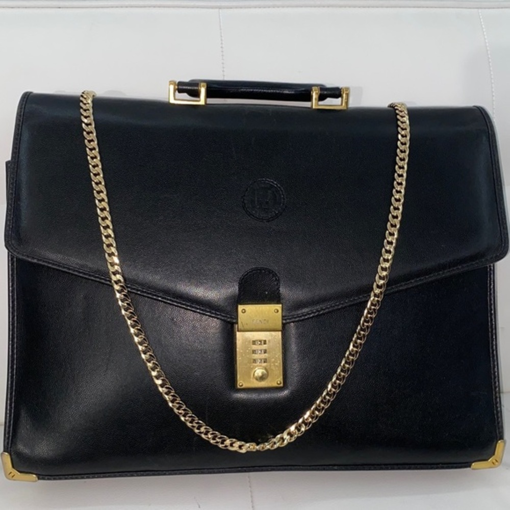 Authentic Rare Vintage FENDI Laptop/Briefcase Business Bag